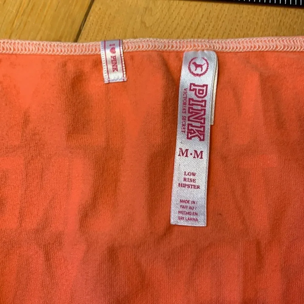 Vintage Victoria Secret “show me your” low rise hipster size medium orange color